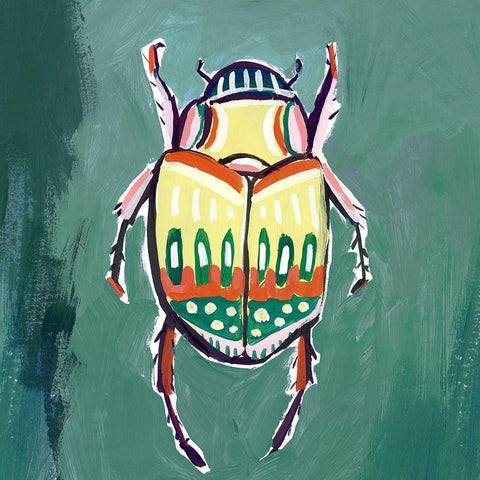 Bugs Life  Black Modern Wood Framed Art Print with Double Matting by Isabelle Z