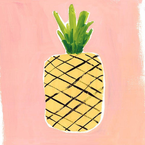 Pina  White Modern Wood Framed Art Print by Isabelle Z