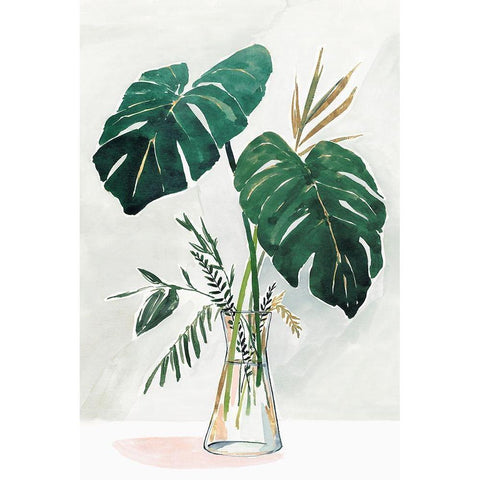 Forenoon II  Black Modern Wood Framed Art Print with Double Matting by Isabelle Z