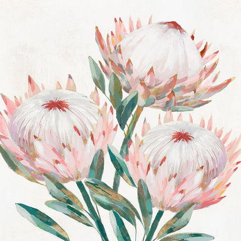 King Protea II  Gold Ornate Wood Framed Art Print with Double Matting by Isabelle Z