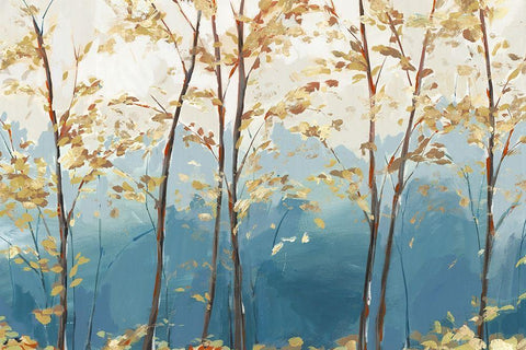 Ascent Trail  White Modern Wood Framed Art Print with Double Matting by Isabelle Z