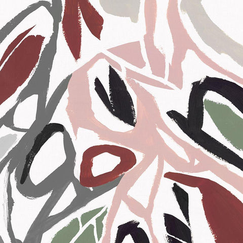 Lusting II  White Modern Wood Framed Art Print with Double Matting by Isabelle Z