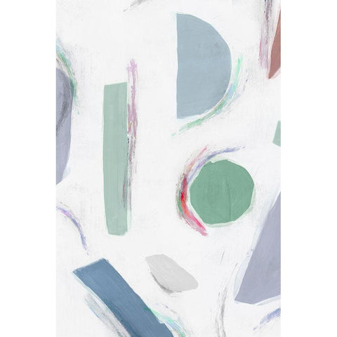 Terrazzo I  Black Modern Wood Framed Art Print by Isabelle Z
