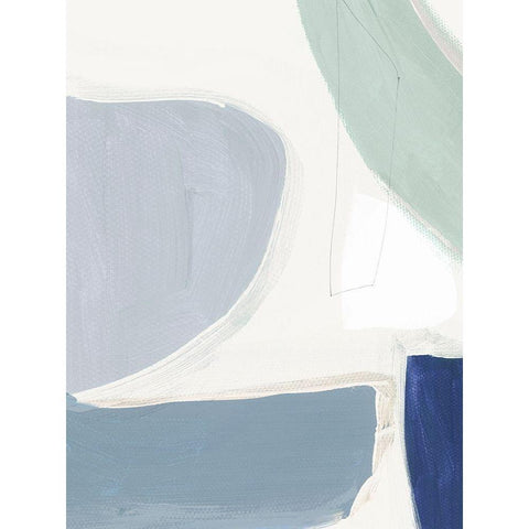 Echoing Summers End  White Modern Wood Framed Art Print by Isabelle Z