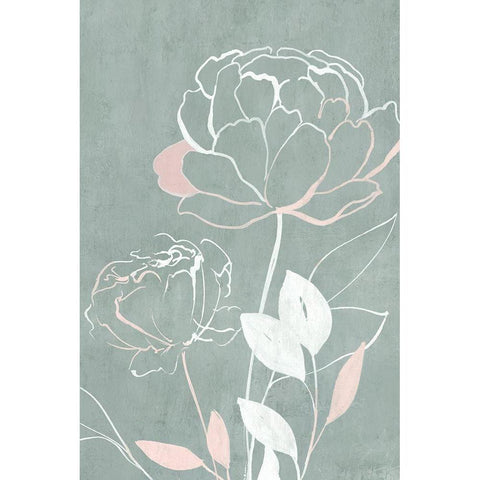 Roseland II   Black Modern Wood Framed Art Print by Isabelle Z