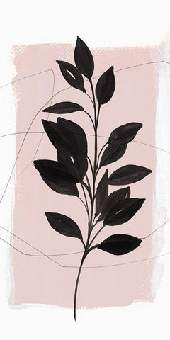 Ramie I  White Modern Wood Framed Art Print with Double Matting by Isabelle Z