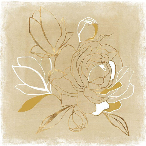 Camilla I  White Modern Wood Framed Art Print by Isabelle Z