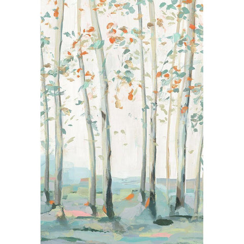 Emerald Forest I  Gold Ornate Wood Framed Art Print with Double Matting by Isabelle Z