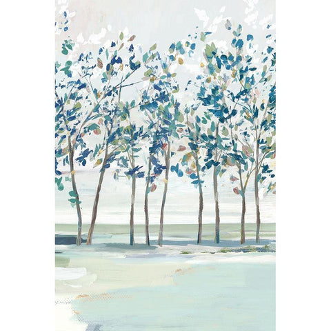 Blue Ridge I  White Modern Wood Framed Art Print by Isabelle Z