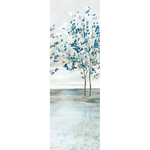 Blue Ridge II  White Modern Wood Framed Art Print by Isabelle Z