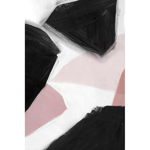 Pink and Black II  Gold Ornate Wood Framed Art Print with Double Matting by Isabelle Z