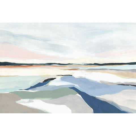 Seaside Day I  White Modern Wood Framed Art Print by Isabelle Z