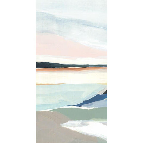 Seaside Day II   White Modern Wood Framed Art Print by Isabelle Z