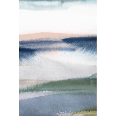 Eventide II   White Modern Wood Framed Art Print by Isabelle Z