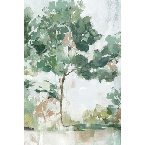 Soundless Beauty I Black Modern Wood Framed Art Print with Double Matting by Isabelle Z