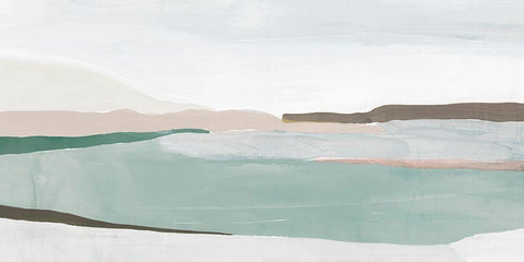 Sole of the Land II White Modern Wood Framed Art Print with Double Matting by Isabelle Z