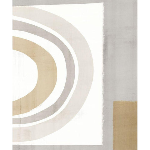 Pastel Color Block  White Modern Wood Framed Art Print by Isabelle Z