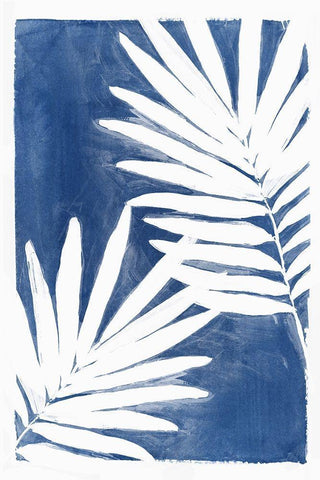 Night Herbs I White Modern Wood Framed Art Print with Double Matting by Isabelle Z