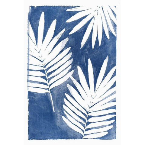 Night Herbs II White Modern Wood Framed Art Print by Isabelle Z