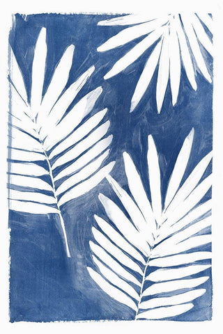 Night Herbs II White Modern Wood Framed Art Print with Double Matting by Isabelle Z