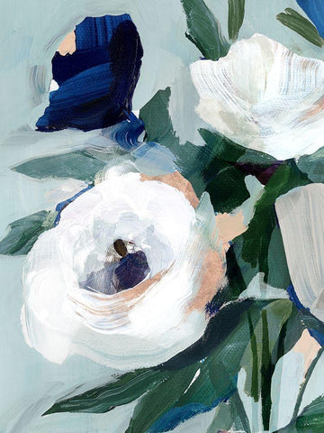 Eternal Spring I White Modern Wood Framed Art Print with Double Matting by Isabelle Z