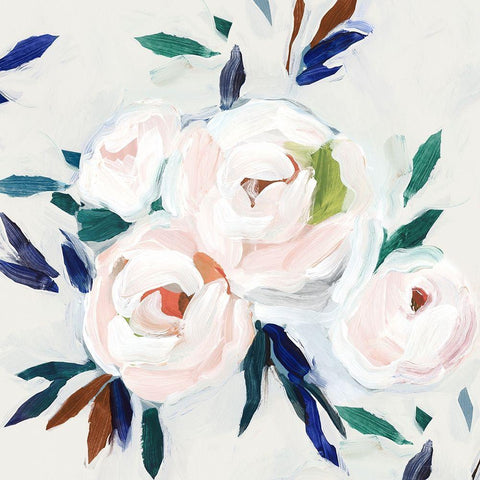 Roses DamaskÃd Black Modern Wood Framed Art Print by Isabelle Z