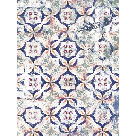 Portuguese Tiles Black Modern Wood Framed Art Print by Isabelle Z