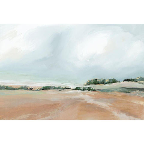 Land of My Soul White Modern Wood Framed Art Print by Isabelle Z