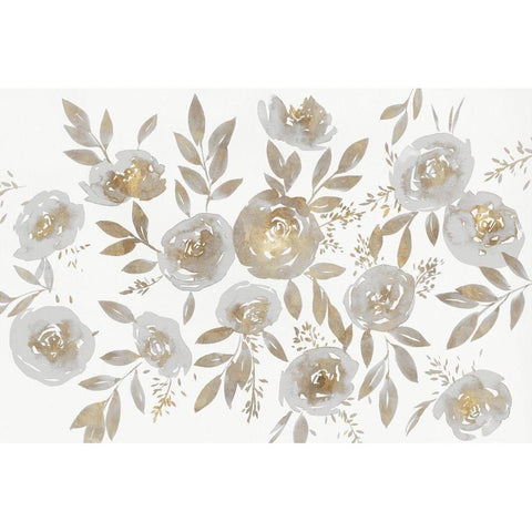 Harmonious  White Modern Wood Framed Art Print by Isabelle Z
