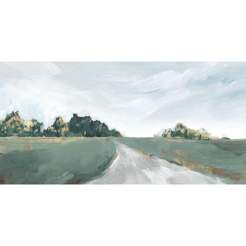 Field of Dreams White Modern Wood Framed Art Print by Isabelle Z