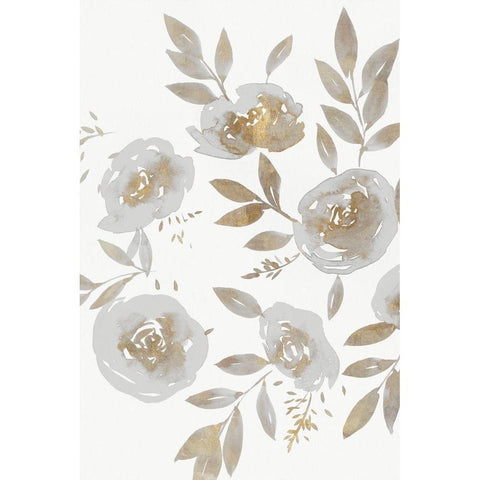 Harmonious I White Modern Wood Framed Art Print by Isabelle Z