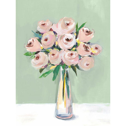 Hello Spring II Black Modern Wood Framed Art Print by Isabelle Z