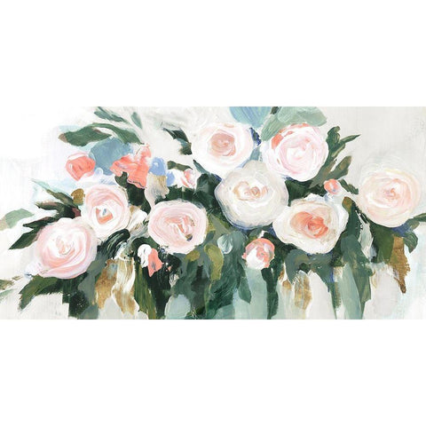 Floral Fragrance  Gold Ornate Wood Framed Art Print with Double Matting by Isabelle Z