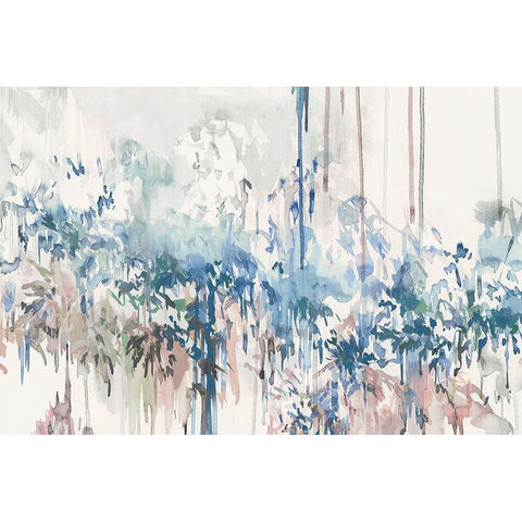 Blue Ivy Garden  Black Modern Wood Framed Art Print by Isabelle Z