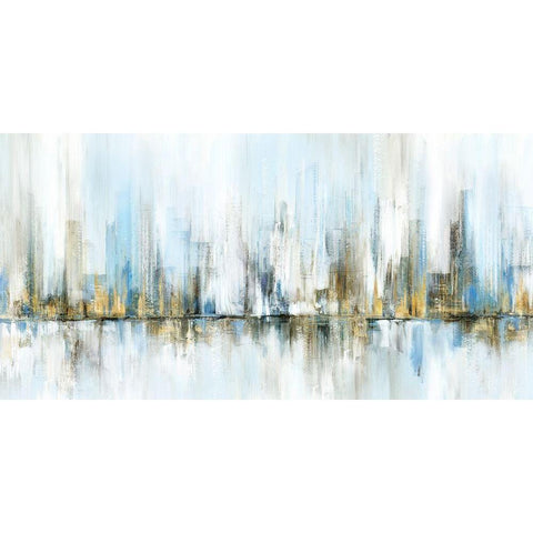 Frozen Horizon White Modern Wood Framed Art Print by Isabelle Z