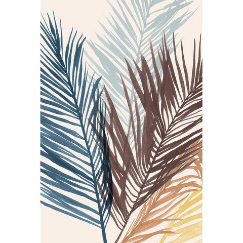 Hawaiian Breeze II Black Modern Wood Framed Art Print with Double Matting by Isabelle Z