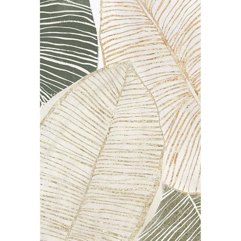 Tropic Breeze II Black Modern Wood Framed Art Print with Double Matting by Isabelle Z