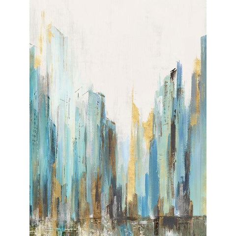 City Rush II  Black Modern Wood Framed Art Print by Isabelle Z