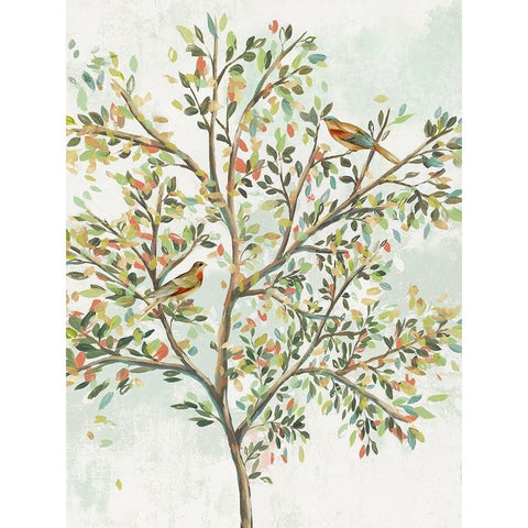 Spring Tree II Black Modern Wood Framed Art Print by Isabelle Z
