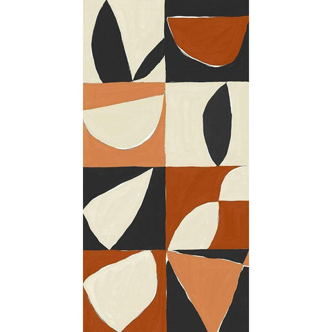 Mayan Pattern II White Modern Wood Framed Art Print by Isabelle Z