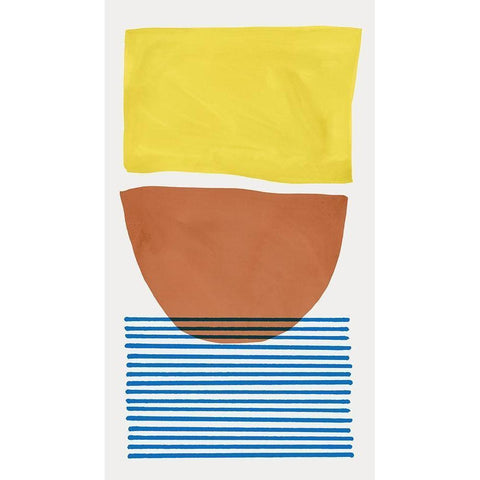 Mullholland Drive I  White Modern Wood Framed Art Print by Isabelle Z