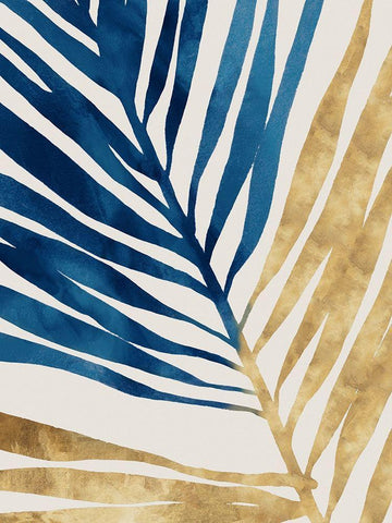 Sweet Palm I  White Modern Wood Framed Art Print with Double Matting by Isabelle Z