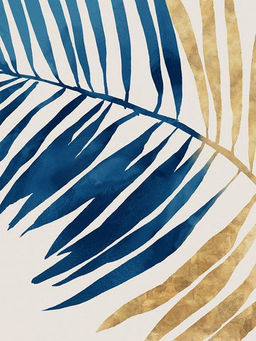 Sweet Palm II White Modern Wood Framed Art Print with Double Matting by Isabelle Z