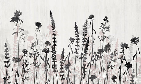 Wildflower Garden  Black Ornate Wood Framed Art Print with Double Matting by Isabelle Z