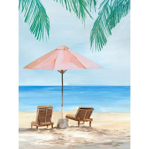 Sunny Beach Days  Black Modern Wood Framed Art Print by Isabelle Z