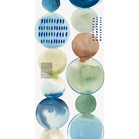 Echoing I  Gold Ornate Wood Framed Art Print with Double Matting by Isabelle Z