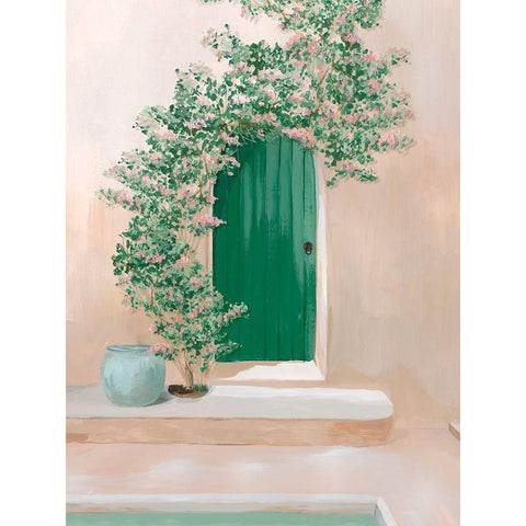 Flowers to Welcome you Home I Black Modern Wood Framed Art Print by Isabelle Z