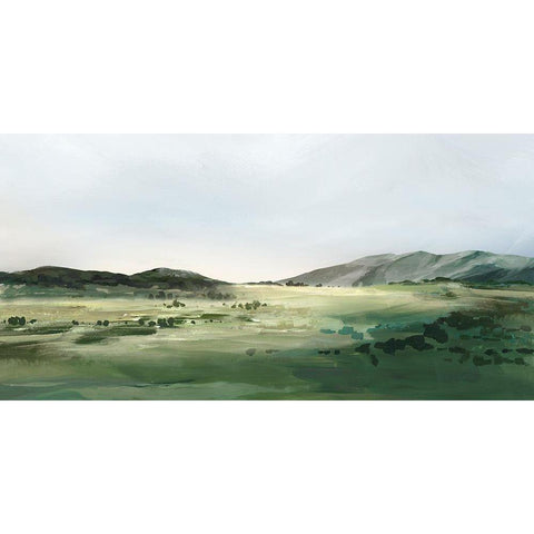 Mountain Gaze  Black Modern Wood Framed Art Print with Double Matting by Isabelle Z