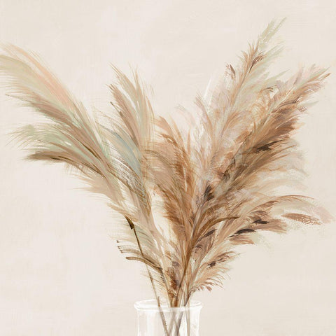 Pampas Picks II Gold Ornate Wood Framed Art Print with Double Matting by Isabelle Z