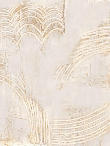 Uplifting Beam II White Modern Wood Framed Art Print with Double Matting by Isabelle Z